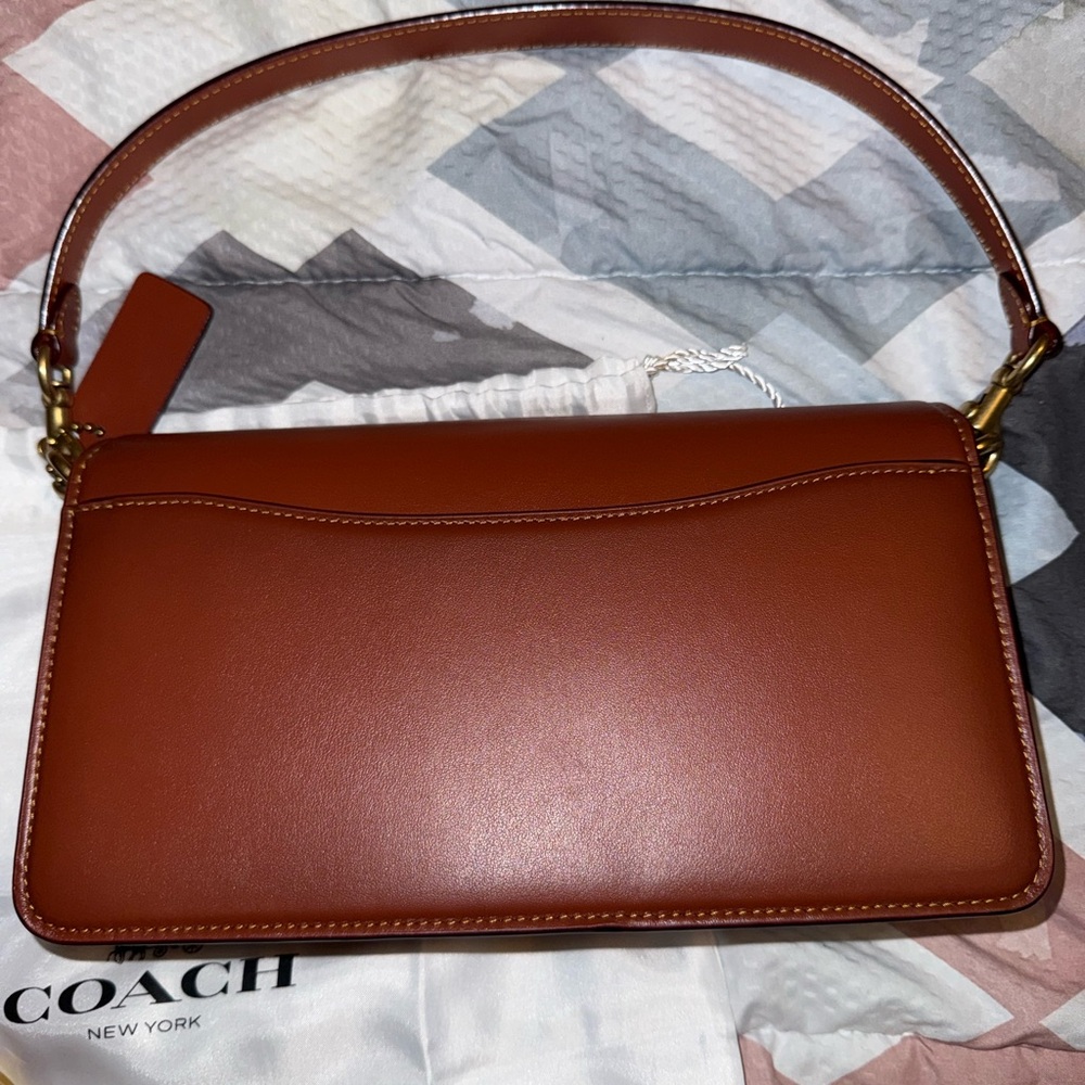 Coach Tabby 26 Signature Logo Coated Canvas Shoulder Bag - Picture 2 of 10